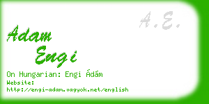 adam engi business card