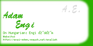 adam engi business card